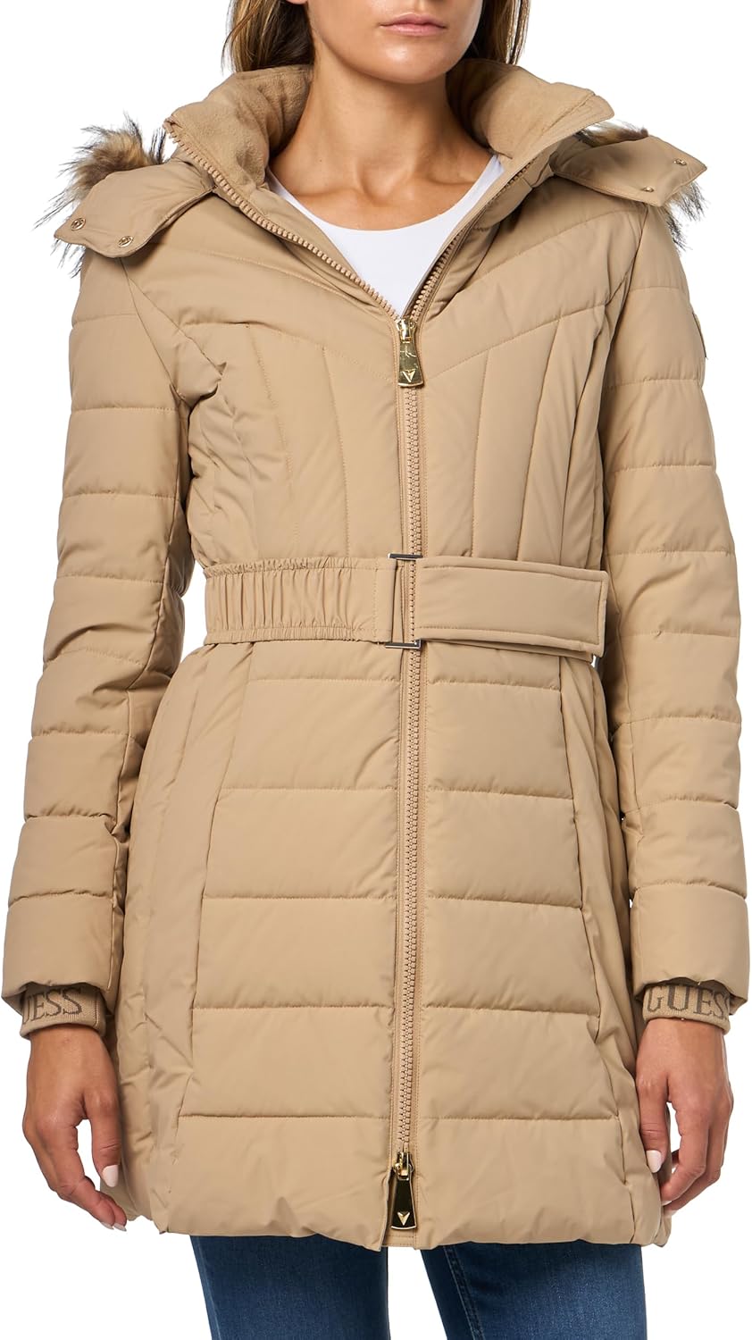 GUESS женская куртка-худи Tania приталенная длинная, Desert Mud
GUESS женская куртка-худи Tania приталенная длинная, Desert Mud
