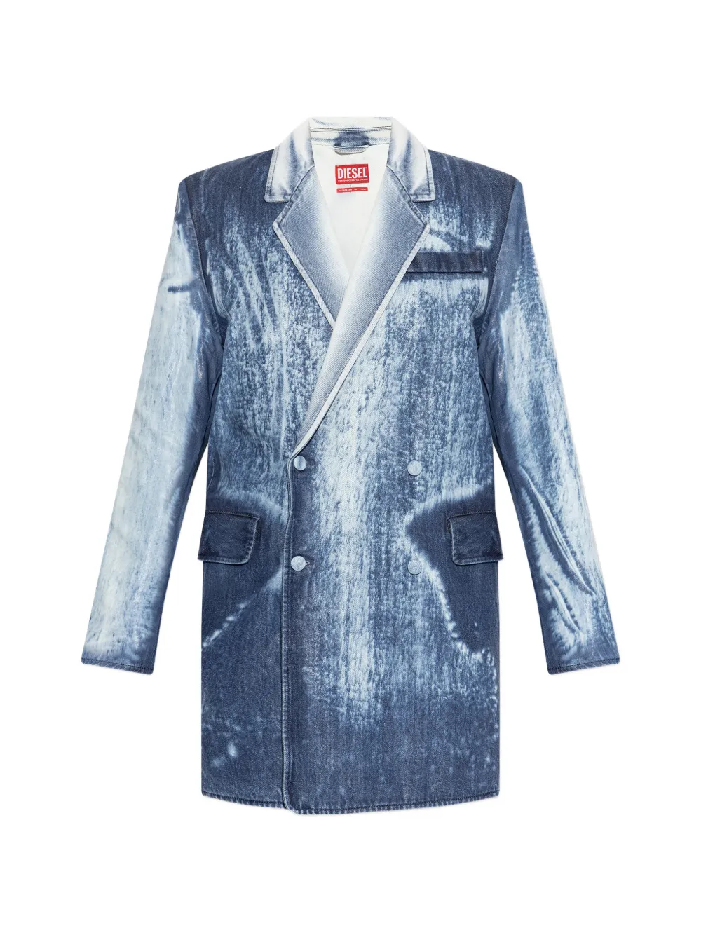 Двубортное пальто с карманами Diesel, синий
Двубортное пальто с карманами Diesel, синий