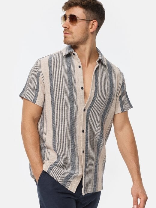 Рубашка с коротким рукавом incosby Indicode, бежевый
Рубашка с коротким рукавом incosby Indicode, бежевый