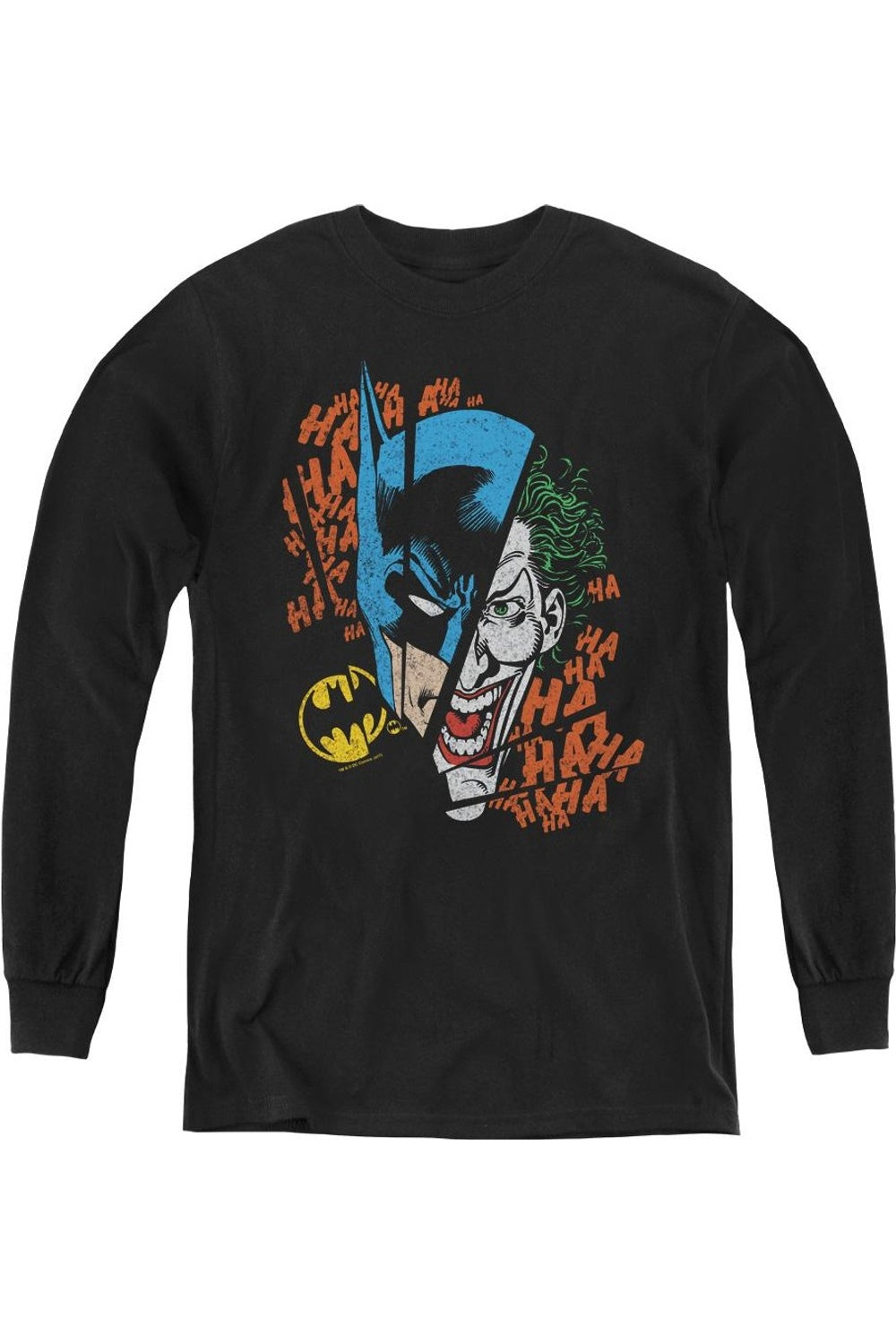 DC Comics Broken Visage Молодежная футболка с длинным рукавом Gildan, черный
DC Comics Broken Visage Молодежная футболка с длинным рукавом Gildan, черный