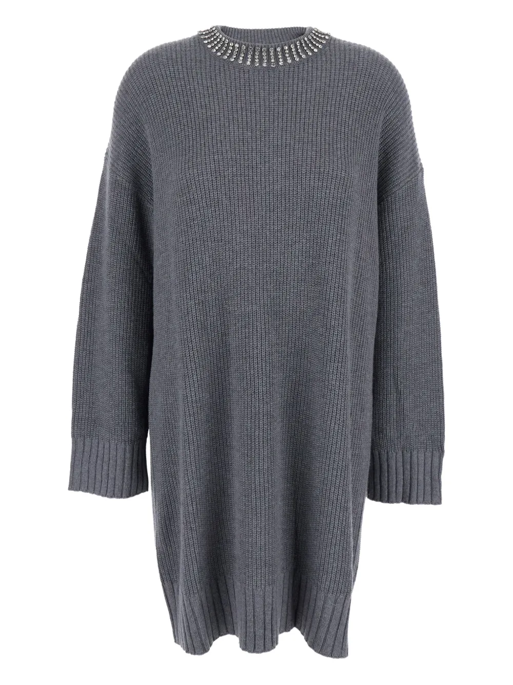 Трикотажное мини-платье с декорированным вырезом PINKO, серый
Трикотажное мини-платье с декорированным вырезом PINKO, серый