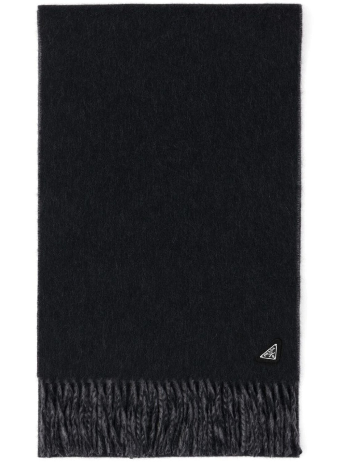 Prada кашемировый шарф с бахромой и логотипом, серый
Prada кашемировый шарф с бахромой и логотипом, серый