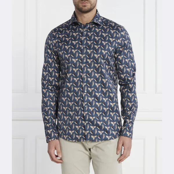 Рубашка приталенного кроя Slimline/90 Stenströms, синий
Рубашка приталенного кроя Slimline/90 Stenströms, синий