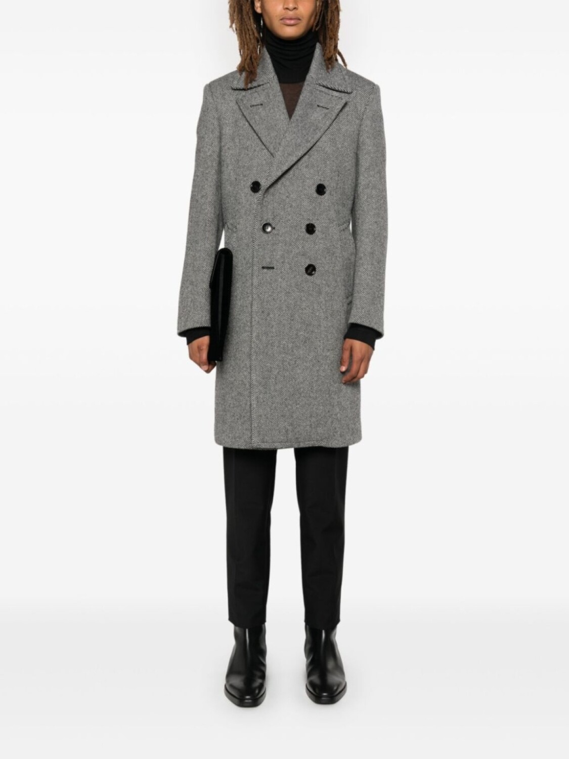 TOM FORD двубортное пальто, черный
TOM FORD двубортное пальто, черный