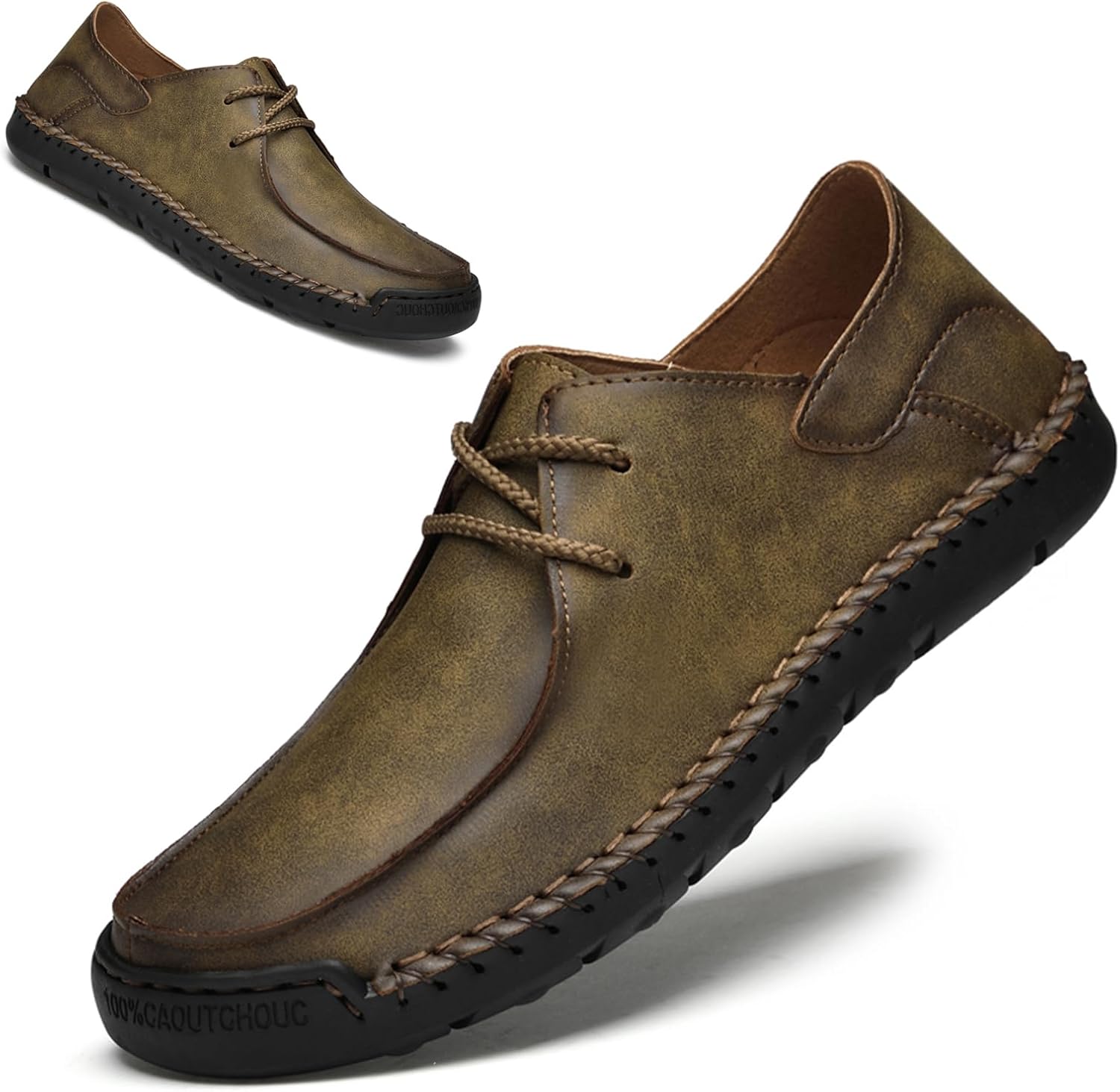 Мужские повседневные кожаные туфли Lossarye ручной работы, легкие удобные шнурованные мокасины для вождения и прогулок, кроссовки, хаки
Мужские повседневные кожаные туфли Lossarye ручной работы, легкие удобные шнурованные мокасины для вождения и прогулок, кроссовки, хаки