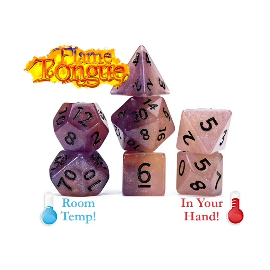 Набор цветных полигонов — Язык пламени (7), Miscellaneous Dice & Accessories (Gate Keeper Games)
Набор цветных полигонов — Язык пламени (7), Miscellaneous Dice & Accessories (Gate Keeper Games)