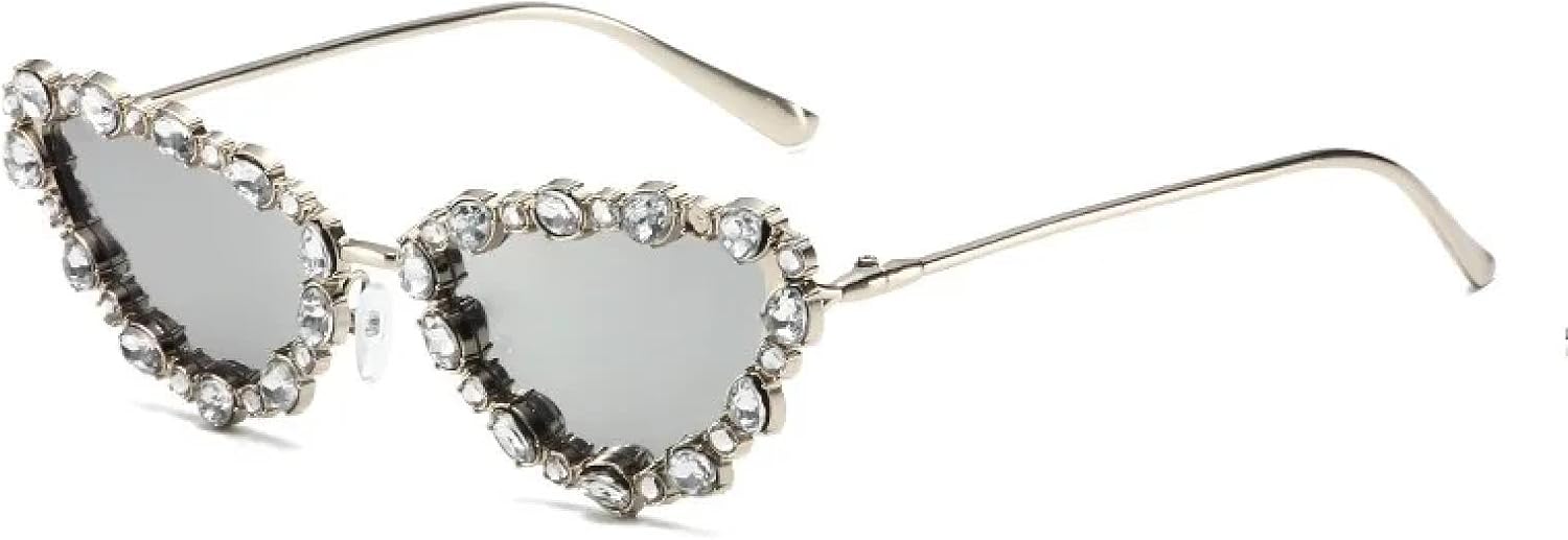 Солнцезащитные очки с защитой UV400 | Металлические петли "кошачий глаз" в форме бриллианта | Для женщин и мужчин | Для занятий спортом на открытом воздухе и вождения DSVIGF, Silver
Солнцезащитные очки с защитой UV400 | Металлические петли "кошачий глаз" в форме бриллианта | Для женщин и мужчин | Для занятий спортом на открытом воздухе и вождения DSVIGF, Silver