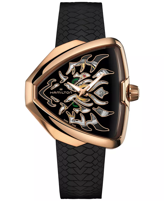 Мужские автоматические часы Swiss Automatic Ventura Elvis80 Dragon Black с резиновым ремешком, 43x45 мм Hamilton
Мужские автоматические часы Swiss Automatic Ventura Elvis80 Dragon Black с резиновым ремешком, 43x45 мм Hamilton