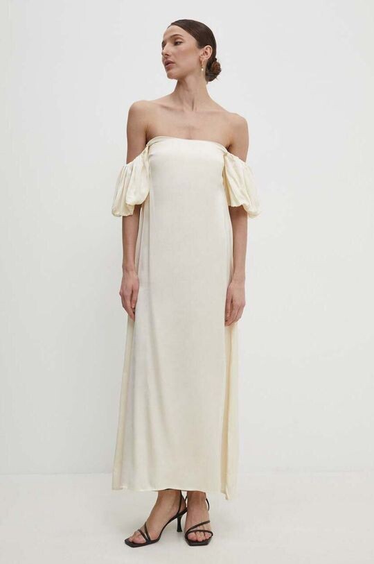 Платье Answear Lab, бежевый 
Платье Answear Lab, бежевый