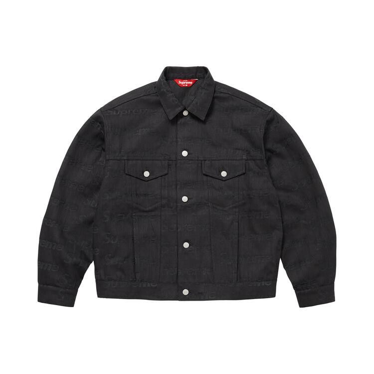 Джинсовая куртка Supreme Jacquard Logos Denim Trucker Jacket 'Black'
Джинсовая куртка Supreme Jacquard Logos Denim Trucker Jacket 'Black'