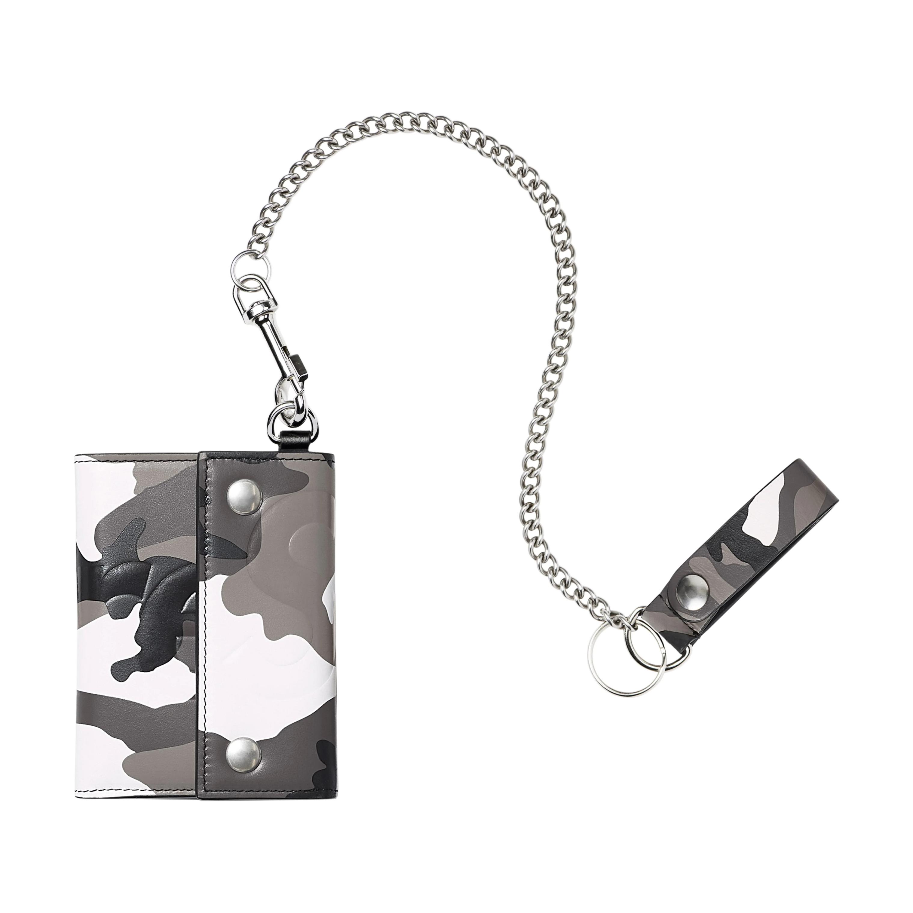 Supreme Кожаный кошелек унисекс снежный камуфляж, Snow Camouflage 
Supreme Кожаный кошелек унисекс снежный камуфляж, Snow Camouflage