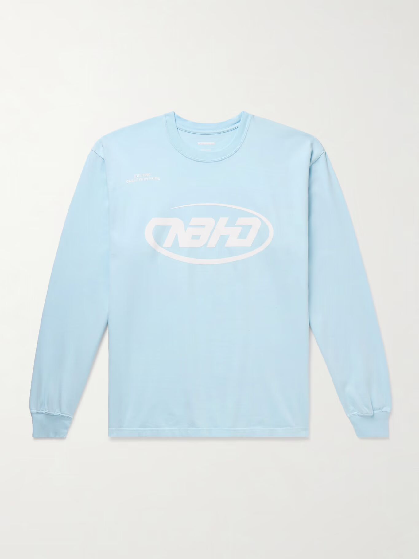 Футболка из хлопкового джерси с логотипом NEIGHBORHOOD, голубой
Футболка из хлопкового джерси с логотипом NEIGHBORHOOD, голубой