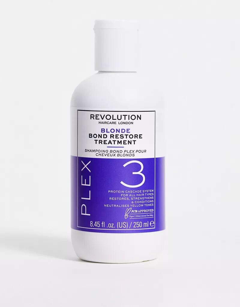 Revolutioncare – Blonde Plex 3 Bond Restore Treatment, уход за волосами 250 мл
Revolutioncare – Blonde Plex 3 Bond Restore Treatment, уход за волосами 250 мл