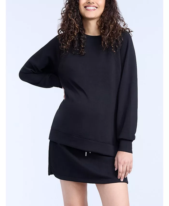 Топ с длинными рукавами и боковыми разрезами для беременных с реглан-кроем «Материнство» Motherhood Maternity, черный
Топ с длинными рукавами и боковыми разрезами для беременных с реглан-кроем «Материнство» Motherhood Maternity, черный