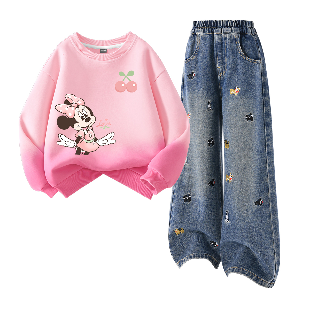 Детская повседневная спортивная одежда Disney, Di Elegant Cherry Blossom Pink+Solid Color Denim Blue
Детская повседневная спортивная одежда Disney, Di Elegant Cherry Blossom Pink+Solid Color Denim Blue