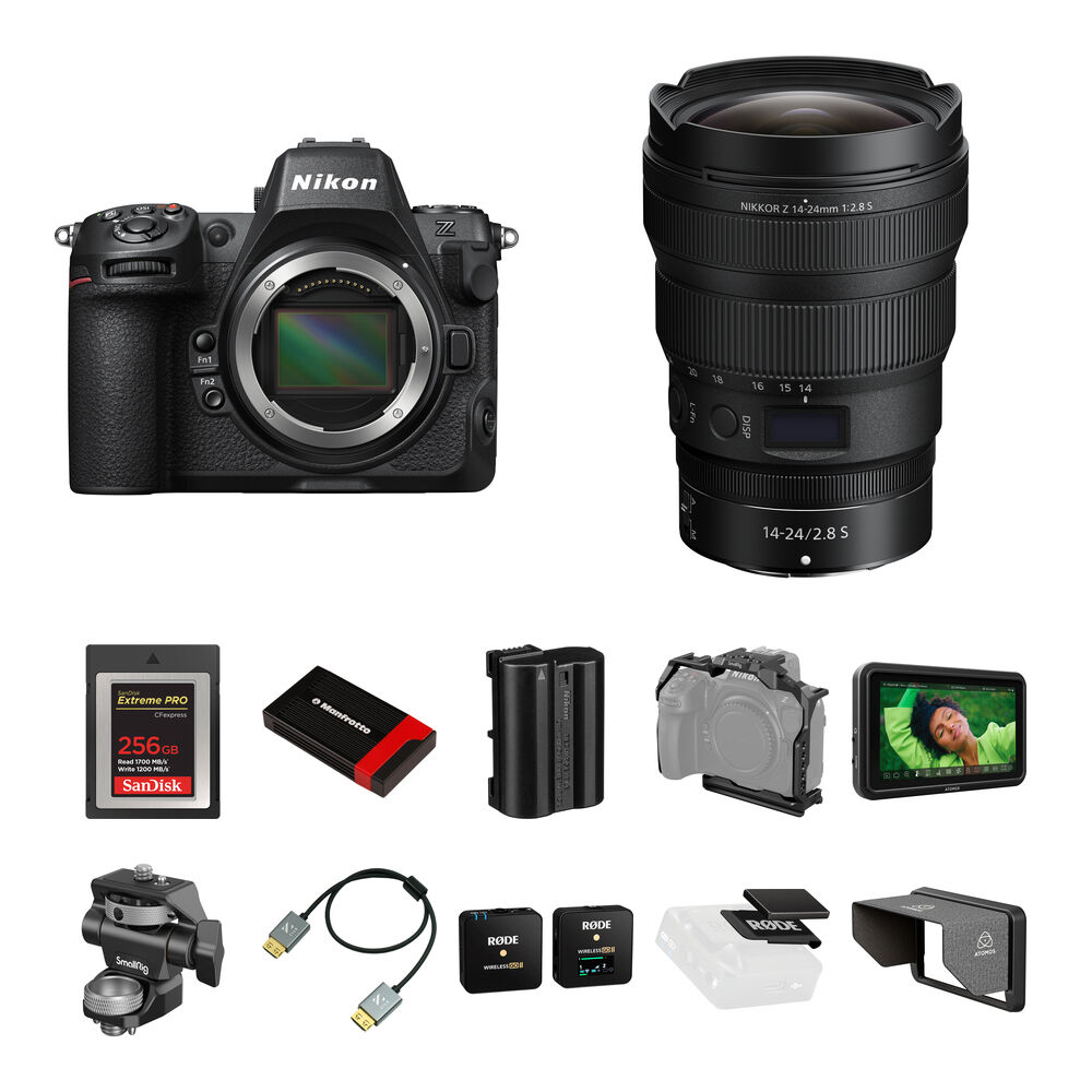 Беззеркальная камера Nikon Z8 Mirrorless Camera with 14-24mm f/2.8 Lens and Content, Черный, Беззеркальная камера Nikon Z8 Mirrorless Camera with 14-24mm f/2.8 Lens and Content
Беззеркальная камера Nikon Z8 Mirrorless Camera with 14-24mm f/2.8 Lens and Content, Черный, Беззеркальная камера Nikon Z8 Mirrorless Camera with 14-24mm f/2.8 Lens and Content