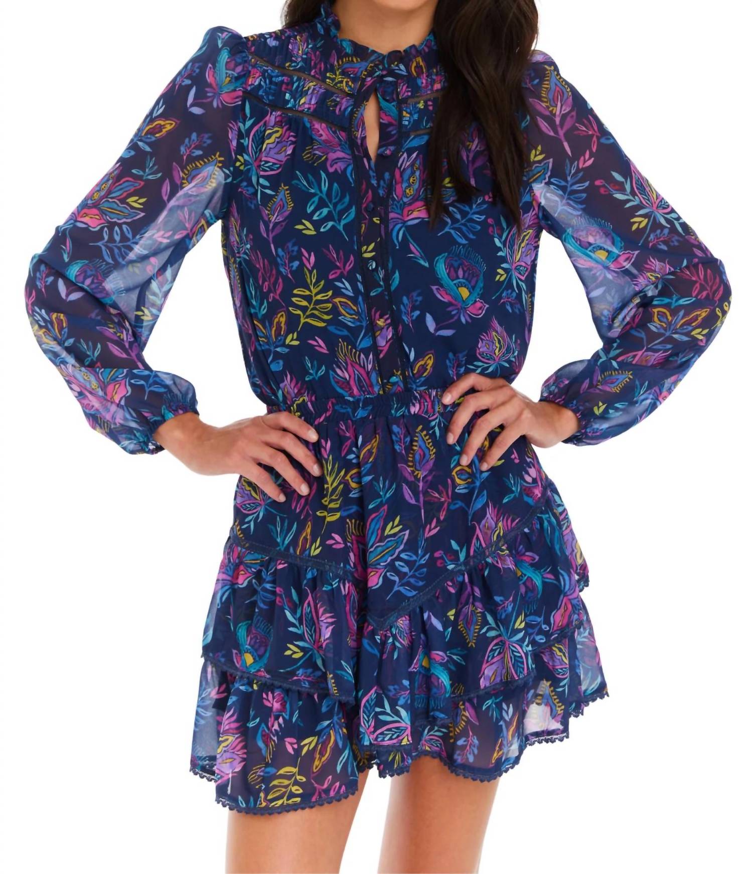 Блузка Моника в богемном цветочном темно-синем цвете ALLISON NEW YORK
Блузка Моника в богемном цветочном темно-синем цвете ALLISON NEW YORK