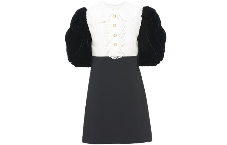 Платье Miu Miu с короткими рукавами, черный
Платье Miu Miu с короткими рукавами, черный