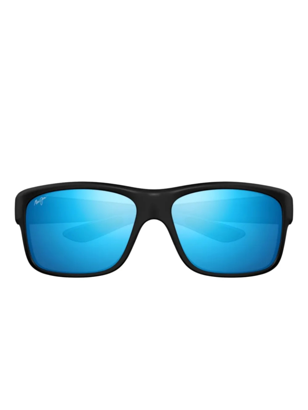 Солнцезащитные очки Maui Jim с синими зеркальными линзами в прямоугольной оправе, черный 
Солнцезащитные очки Maui Jim с синими зеркальными линзами в прямоугольной оправе, черный