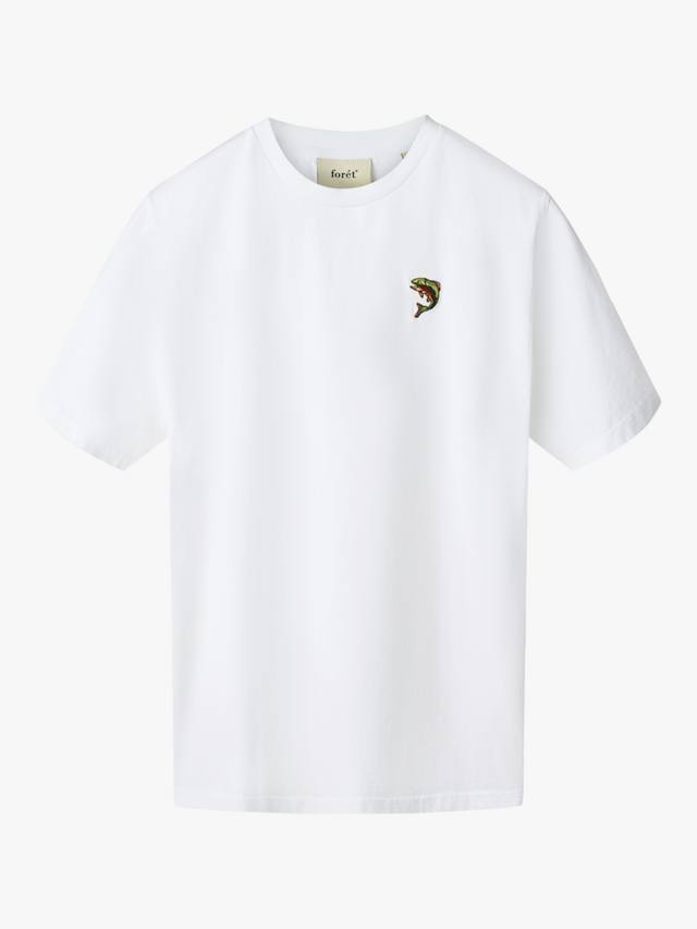 Хлопковая футболка Regular Fit с коротким рукавом и вышивкой рыбы forét, White
Хлопковая футболка Regular Fit с коротким рукавом и вышивкой рыбы forét, White