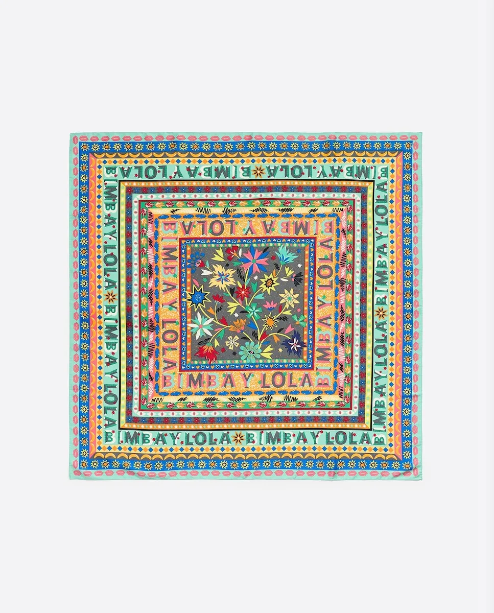 Женский шарф с цветочными рамами и логотипами Bimba y Lola, серый
Женский шарф с цветочными рамами и логотипами Bimba y Lola, серый