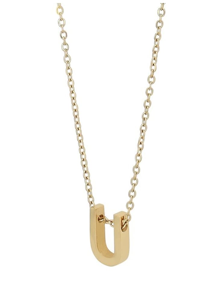 Adeliás Женское колье - буква N из нержавеющей стали 45+5 в золотом исполнении
Adeliás Женское колье - буква N из нержавеющей стали 45+5 в золотом исполнении