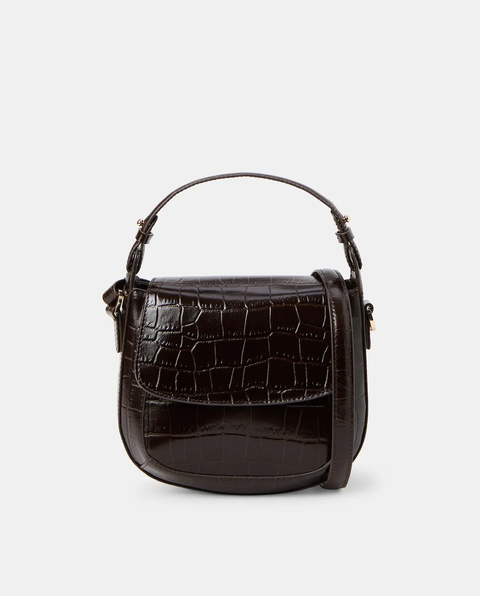 Сумка через плечо с тиснением в виде кокоса Latouche, шоколадный
Сумка через плечо с тиснением в виде кокоса Latouche, шоколадный