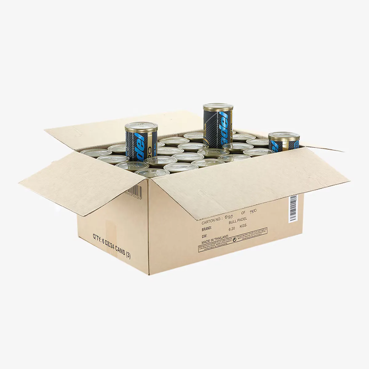 Коробка из 24 банок по 3 мяча для паделя Bullpadel Fip Next Pro, цвет default
Коробка из 24 банок по 3 мяча для паделя Bullpadel Fip Next Pro, цвет default