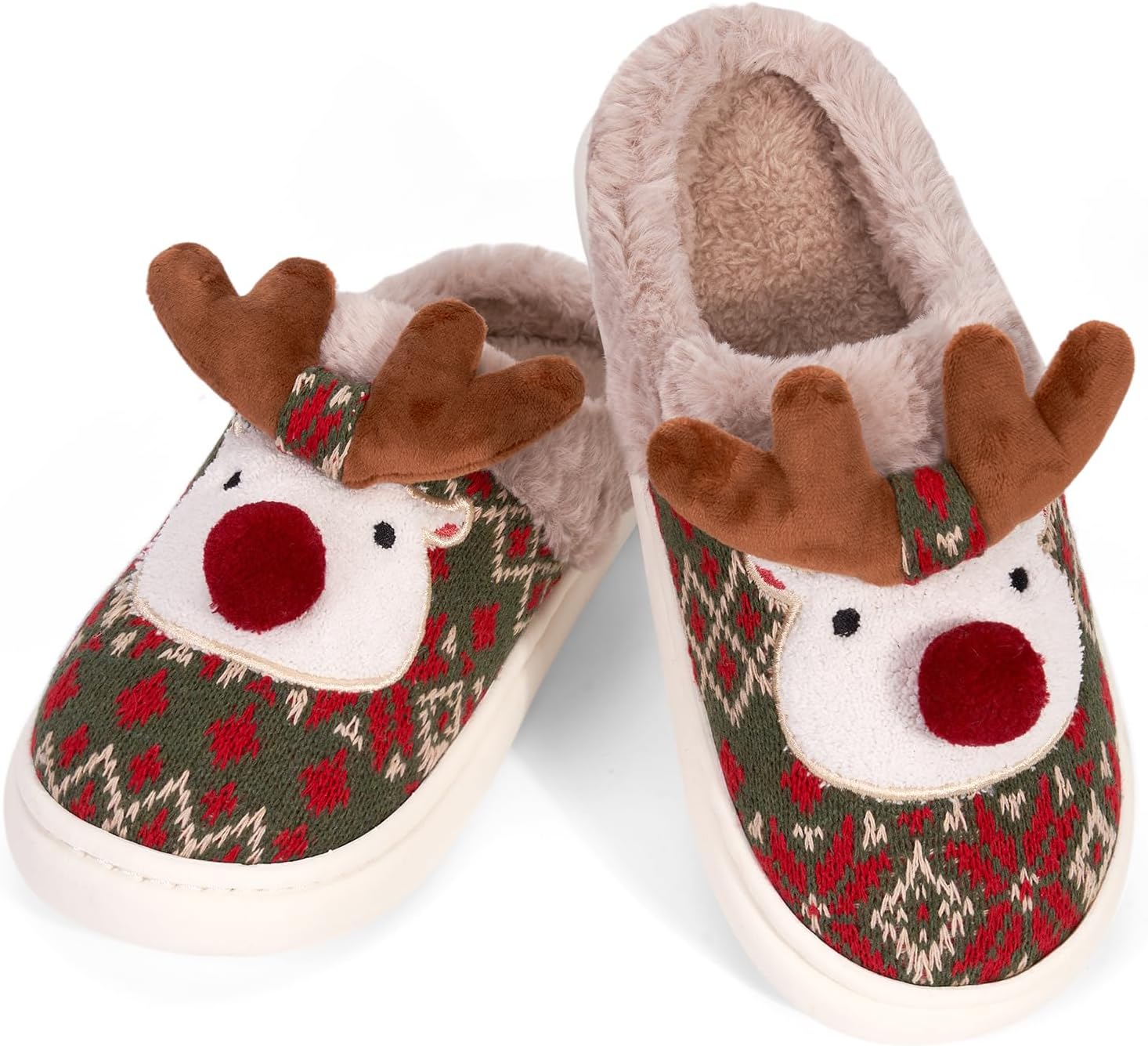 Рождественские тапочки Bigzagger для женщин и мужчин, женские домашние тапочки с милой рождественской елкой и Санта-Клаусом, мягкие легкие тапочки для дома и улицы, Elk
Рождественские тапочки Bigzagger для женщин и мужчин, женские домашние тапочки с милой рождественской елкой и Санта-Клаусом, мягкие легкие тапочки для дома и улицы, Elk