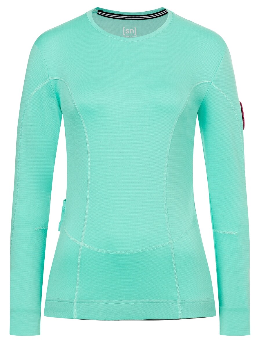Лонгслив super.natural Merino Fahrradtrikot, цвет mintgrün 
Лонгслив super.natural Merino Fahrradtrikot, цвет mintgrün