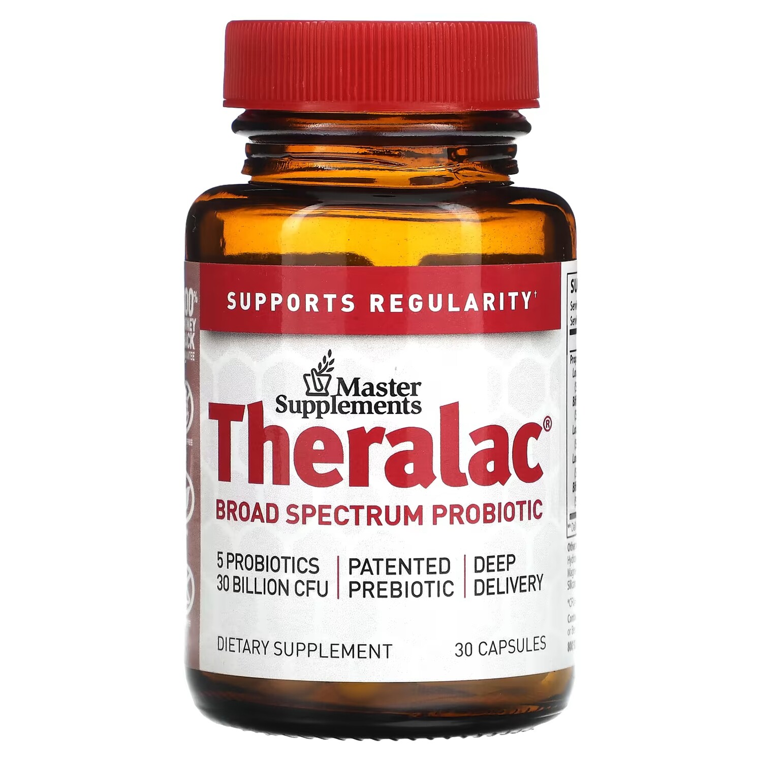 Пробиотик Master Supplements Theralac широкого спектра действия, 30 капсул
Пробиотик Master Supplements Theralac широкого спектра действия, 30 капсул