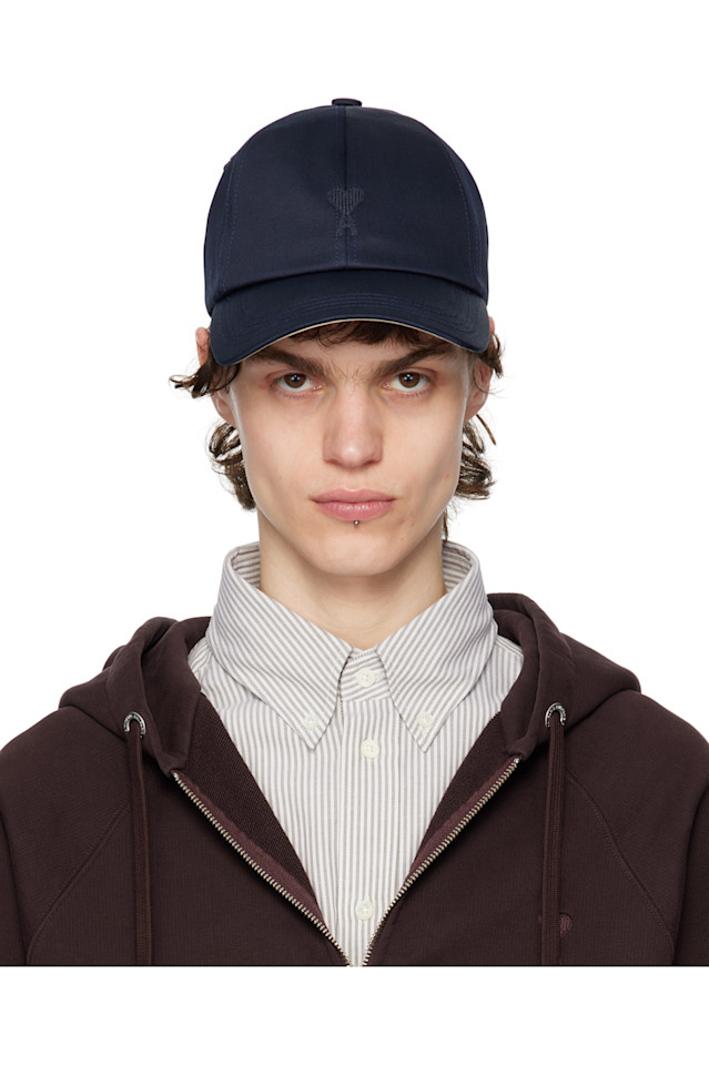 Хлопковая бейсболка с вышивкой "ami de coeur" Ami Paris, мультиколор 
Хлопковая бейсболка с вышивкой "ami de coeur" Ami Paris, мультиколор