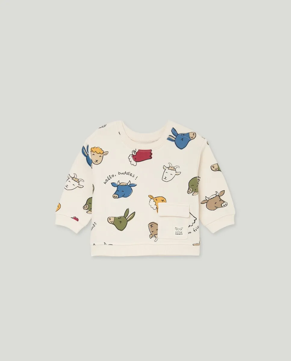 Толстовка на молнии с принтом для маленького мальчика Baby El Corte Inglés, экрю
Толстовка на молнии с принтом для маленького мальчика Baby El Corte Inglés, экрю