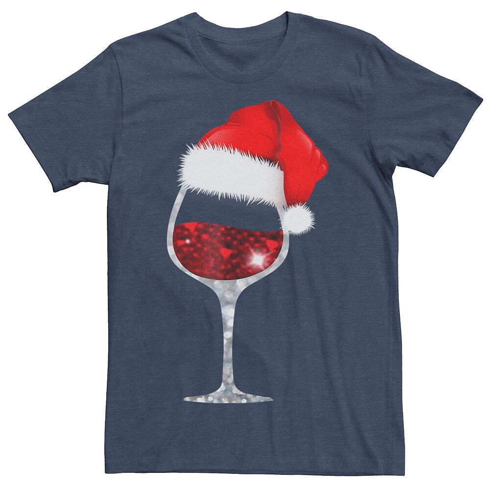 Мужская рождественская футболка с рисунком в виде бокала для вина и шляпы Санта-Клауса Licensed Character, цвет Navy Heather
Мужская рождественская футболка с рисунком в виде бокала для вина и шляпы Санта-Клауса Licensed Character, цвет Navy Heather
