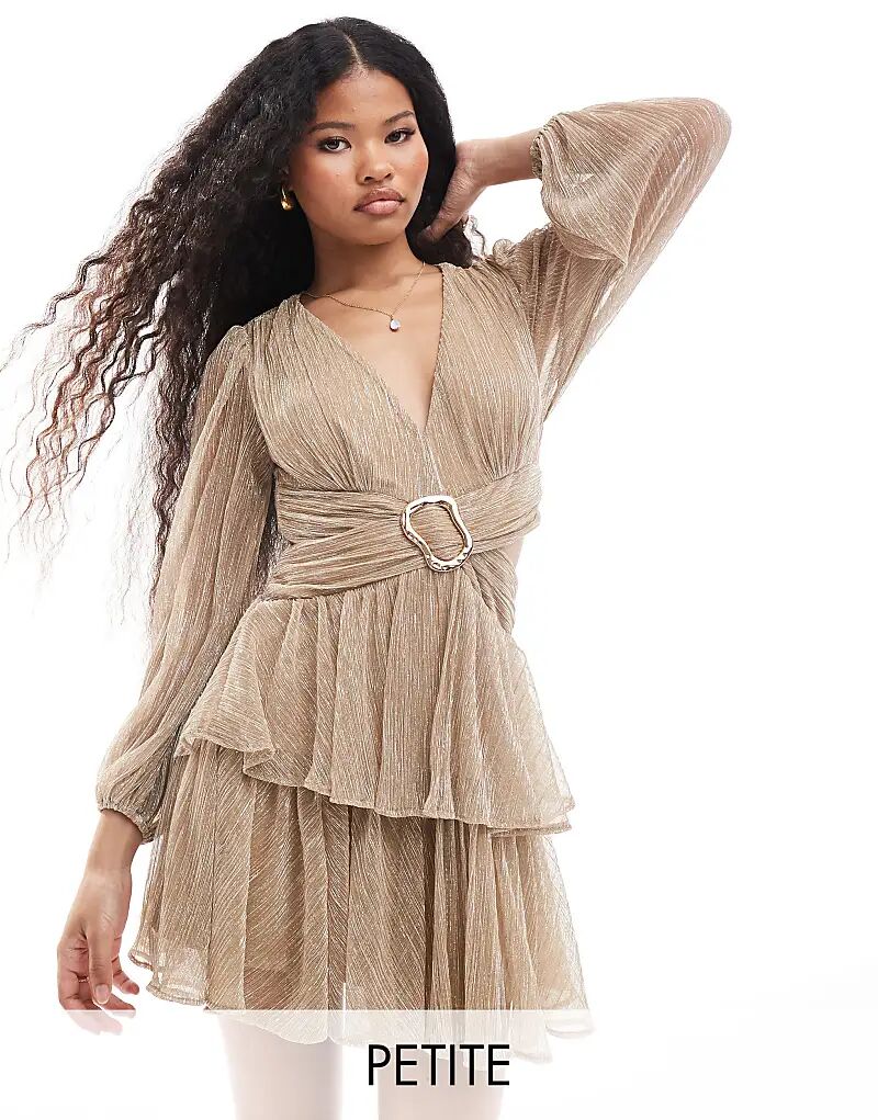 Мини-платье с вырезами и плиссе в золотом цвете Forever New
Мини-платье с вырезами и плиссе в золотом цвете Forever New