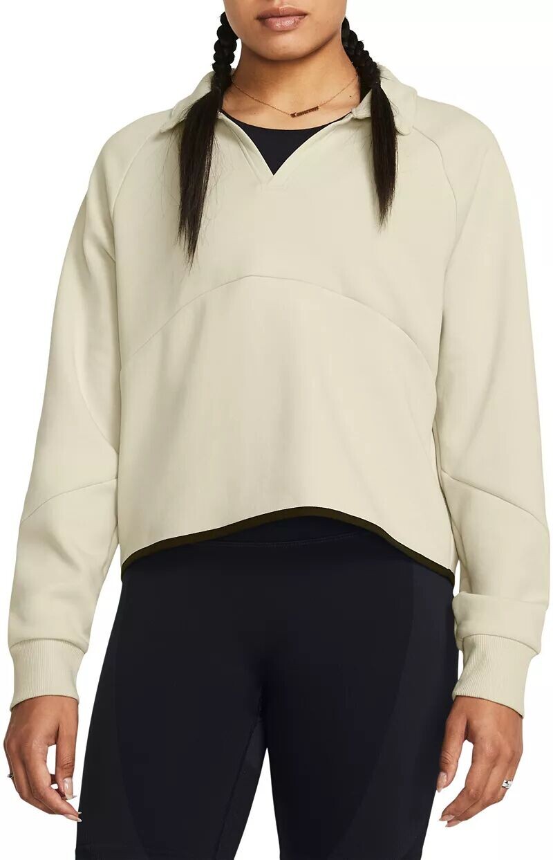 Женская укороченная флисовая футболка для регби Under Armour Unstoppable 
Женская укороченная флисовая футболка для регби Under Armour Unstoppable