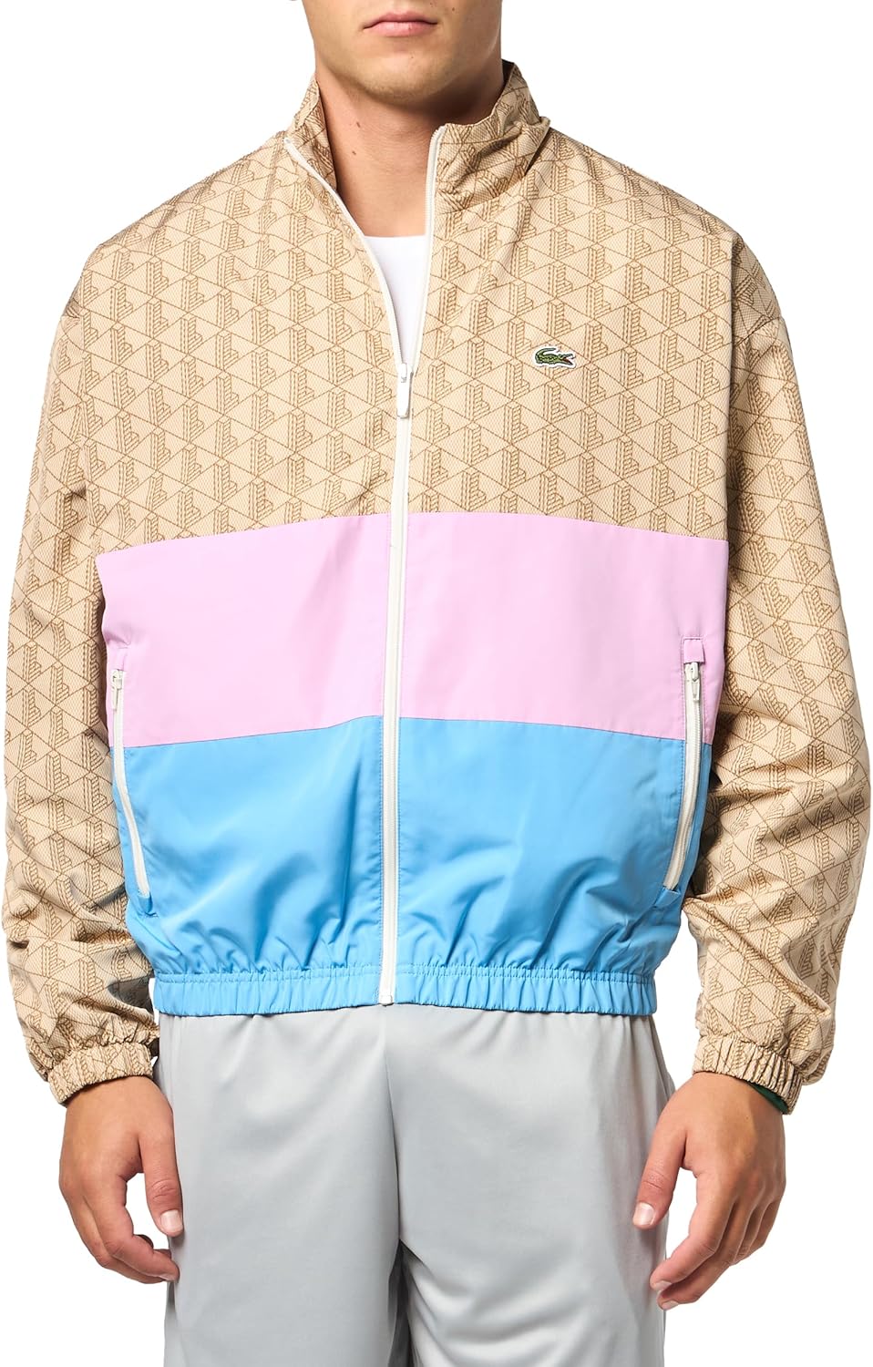 Lacoste мужская ветровка с цветными блоками и монограммой на молнии, Croissant/Gelato-Bonnie
Lacoste мужская ветровка с цветными блоками и монограммой на молнии, Croissant/Gelato-Bonnie