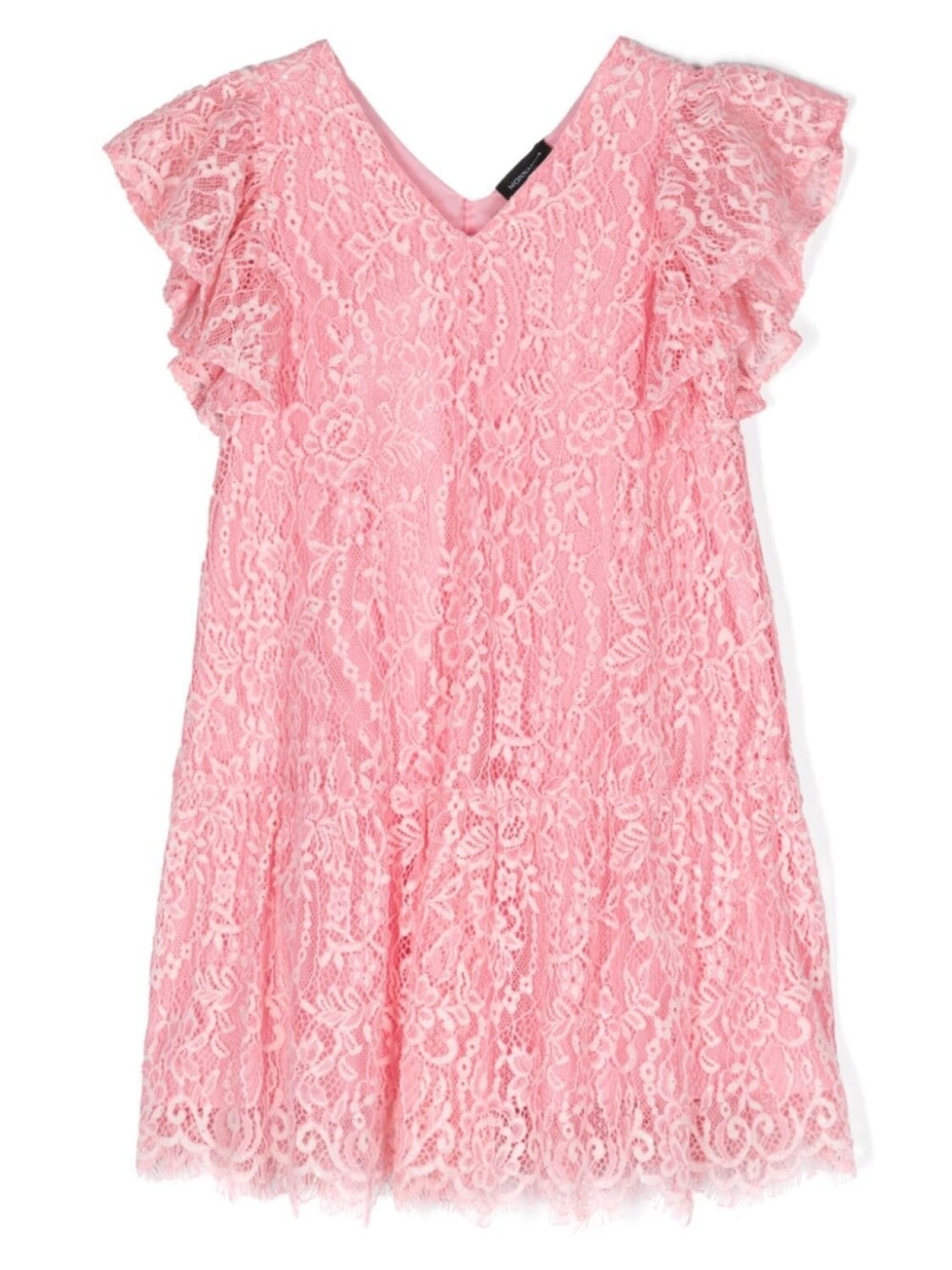 Monnalisa кружевное платье миди с оборками, розовый
Monnalisa кружевное платье миди с оборками, розовый