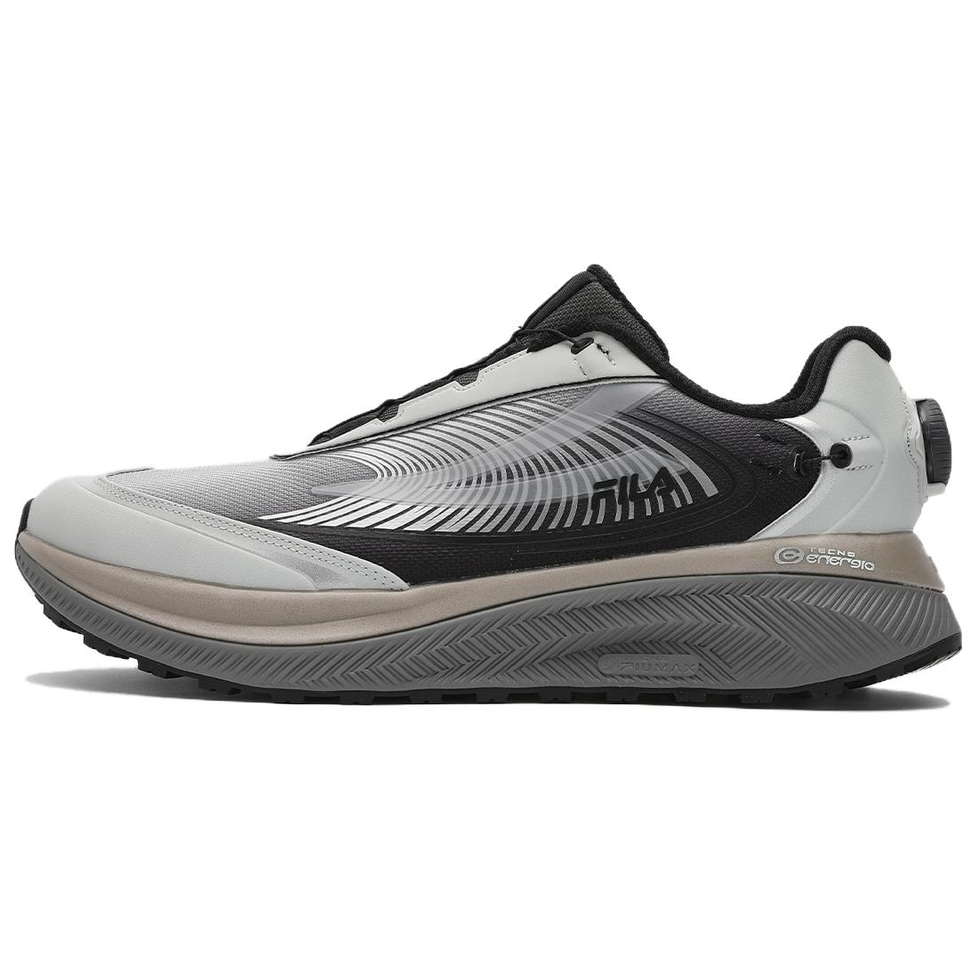 Ботинки для бега BOA WOLF мужские низкие черно-серые FILA, светло-серый облако/черная красота 
Ботинки для бега BOA WOLF мужские низкие черно-серые FILA, светло-серый облако/черная красота