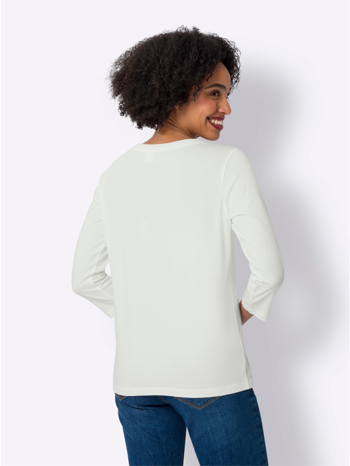 Рубашка с рукавами 3/4 цвета экрю Heine
Рубашка с рукавами 3/4 цвета экрю Heine