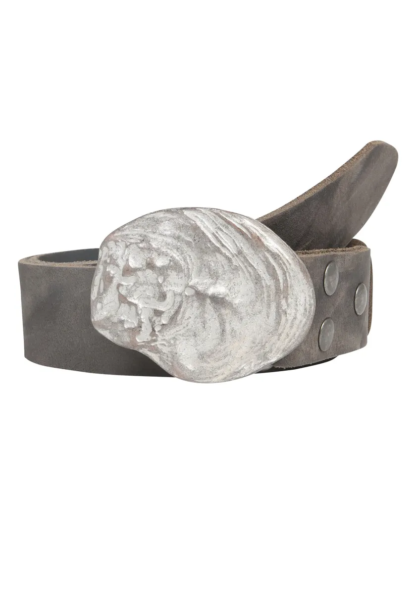 LIFEBULT by showroom 019° кожаный ремень Rettungsring By Showroom 019°, серый 
LIFEBULT by showroom 019° кожаный ремень Rettungsring By Showroom 019°, серый