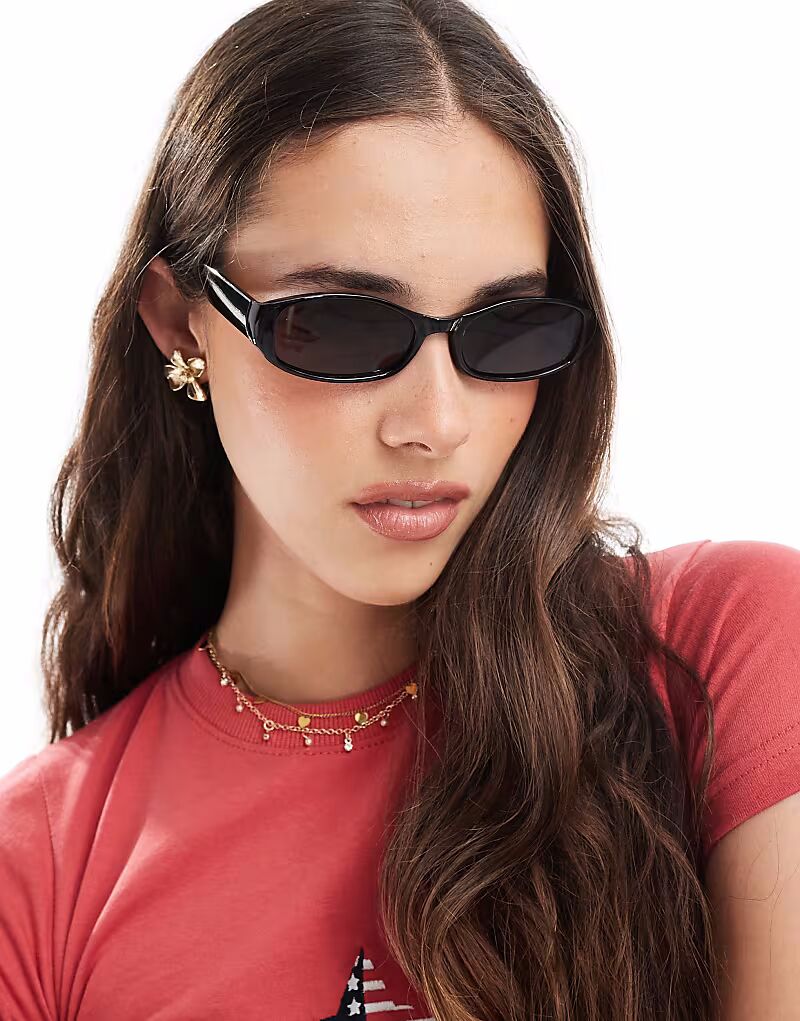 Солнцезащитные очки Aire Caellum slim с прямоугольной оправой и коричневыми дымчатыми линзами черного цвета
Солнцезащитные очки Aire Caellum slim с прямоугольной оправой и коричневыми дымчатыми линзами черного цвета