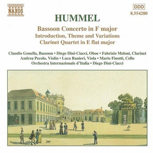 CD диск Hummel / Gonella / Meloni / Pecolo / Dini-Ciacci: Bassoon Concerto in F Major
CD диск Hummel / Gonella / Meloni / Pecolo / Dini-Ciacci: Bassoon Concerto in F Major