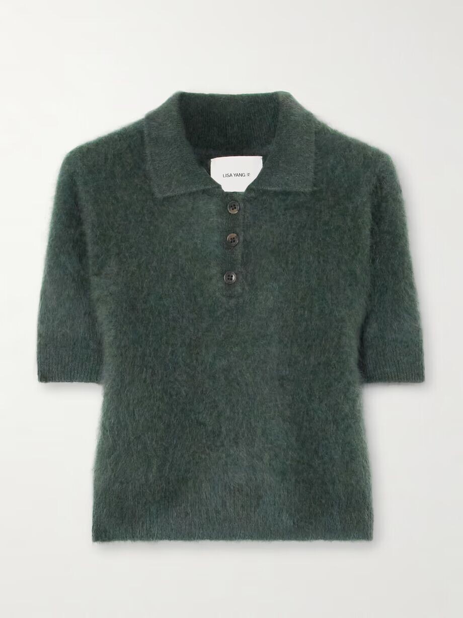 Рубашка-поло Carolyn из органического кашемира с начесом Lisa Yang, хаки
Рубашка-поло Carolyn из органического кашемира с начесом Lisa Yang, хаки