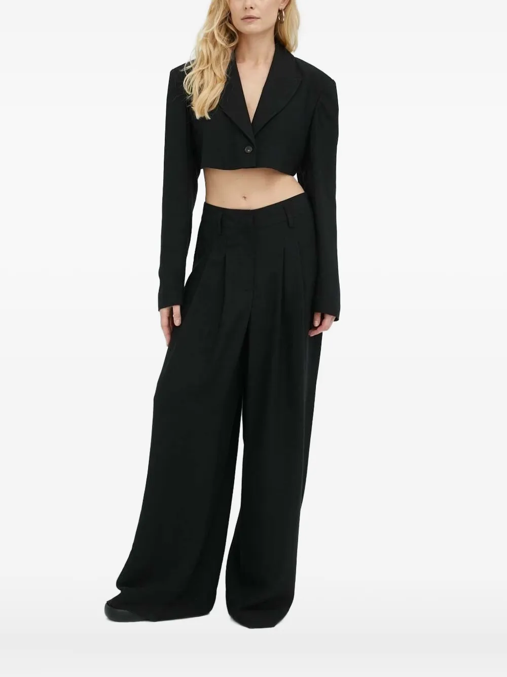 Однобортный укороченный блейзер HERSKIND, черный
Однобортный укороченный блейзер HERSKIND, черный