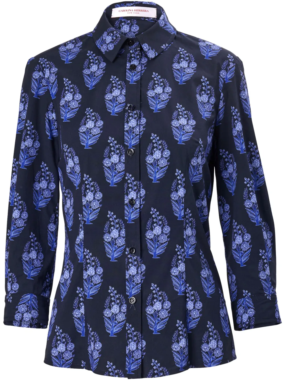 Рубашка с баской и цветочным принтом Carolina Herrera, синий
Рубашка с баской и цветочным принтом Carolina Herrera, синий