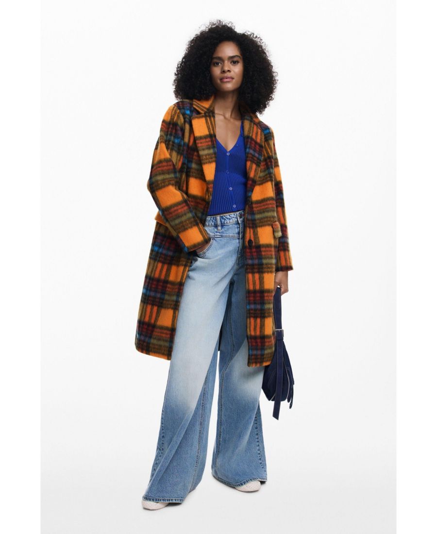 Женское пальто в клетку оверсайз Desigual, Orange
Женское пальто в клетку оверсайз Desigual, Orange