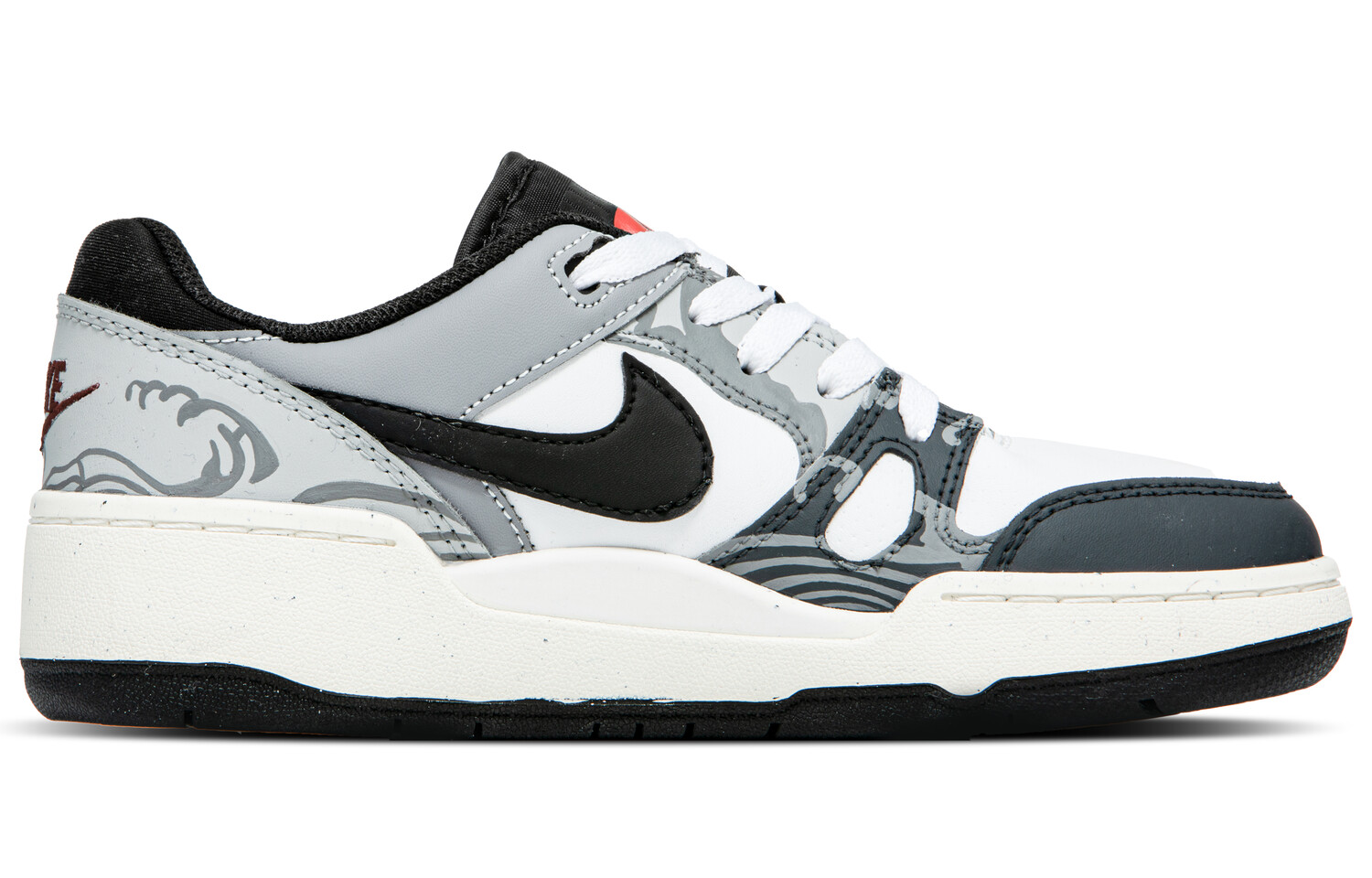 Кроссовки Nike Full Force Skateboarding Shoes Men Low-top White/black/gray, серый 
Кроссовки Nike Full Force Skateboarding Shoes Men Low-top White/black/gray, серый