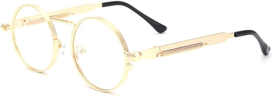 Мужские солнцезащитные очки, женские солнцезащитные очки в стиле ретро-панк, круглая металлическая оправа, цветные линзы, модные очки для вождения, защита от ультрафиолета UV400 KTUCN, Gold Clear
Мужские солнцезащитные очки, женские солнцезащитные очки в стиле ретро-панк, круглая металлическая оправа, цветные линзы, модные очки для вождения, защита от ультрафиолета UV400 KTUCN, Gold Clear