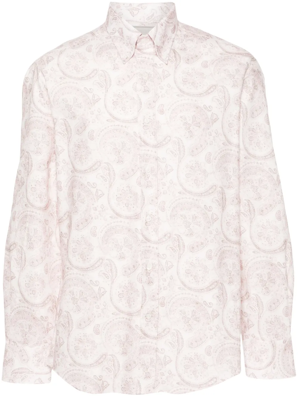 Рубашка с принтом пейсли Brunello Cucinelli, белый
Рубашка с принтом пейсли Brunello Cucinelli, белый